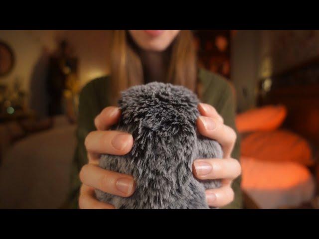 [ASMR] 1 HOUR slow Fluffy Mic Scratching for sleep (no talking, ocean)