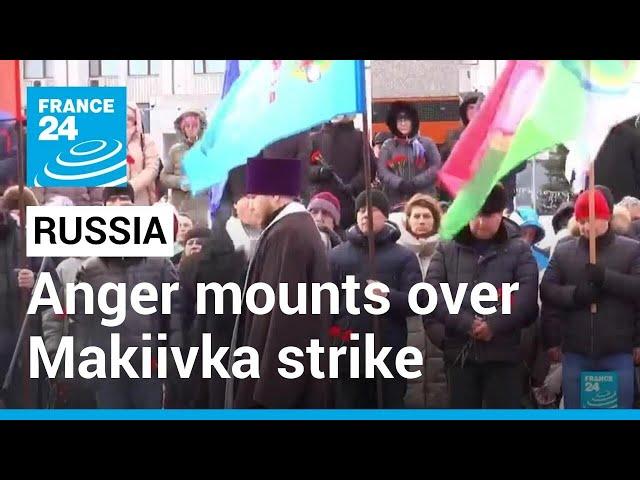 Anger mounts in Russia as Kremlin raises Makiivka missile strike death toll • FRANCE 24 English