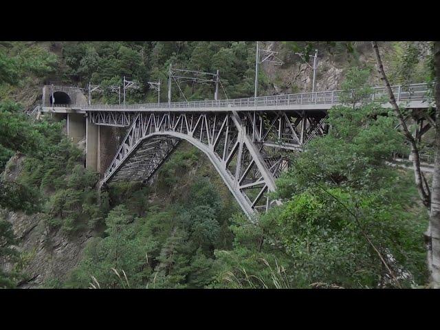 Besichtigung der Bietschtal - Brücke der BLS / Video Nr. 215