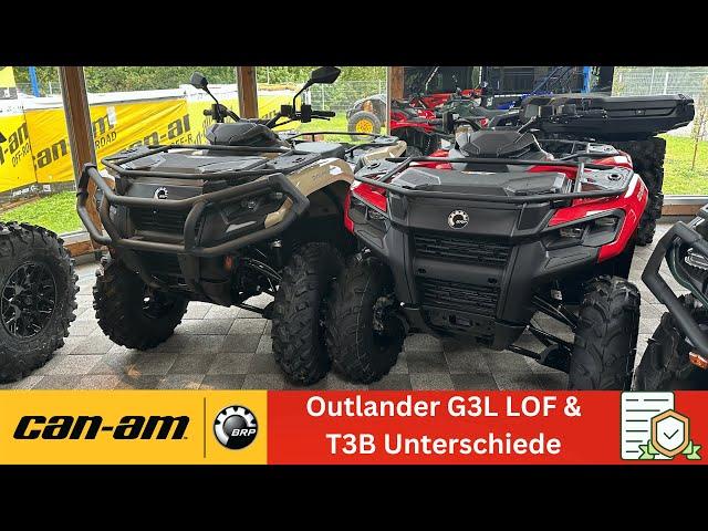 Can Am G3L Unterschiede T3B und INT Outlander Max DPS 700 & HD5 Pro T  Präsentation des Koffers vorn