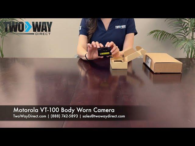 Unboxing the Motorola Solutions VT-100 Body Worn Video Camera With Dock | Two Way Direct