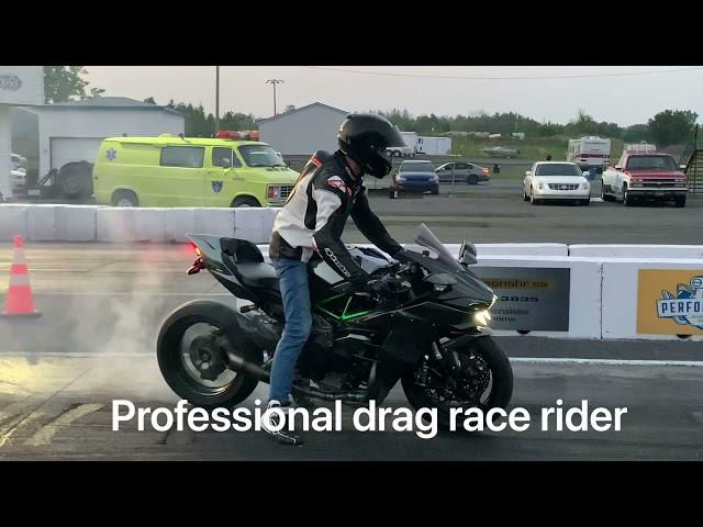 Ninja H2 1/4 mile drag time