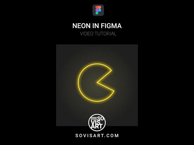 Neon packman in Figma by Sovisart #Shorts