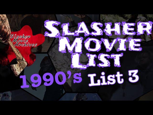 Slasher Movies List 1990s - Slasher Movies List 3