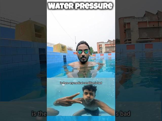 Water Pressure while Swimming ‍️ #swimmingtips #learnswimming #swimming #swim