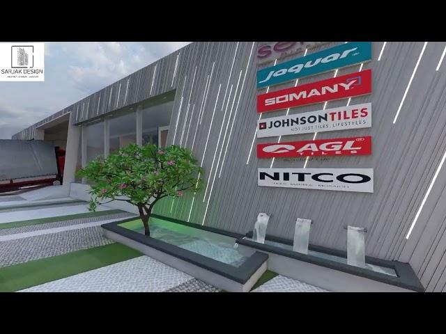 Ongoing Ceramic Showroom for Vir Sai Ceramic (Dhule Maharashtra) By Sarjak design / +919824890552