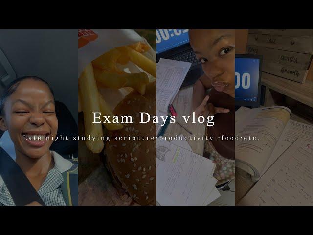 Vlog||*productive*Final exam days in my life||South African YouTuber||