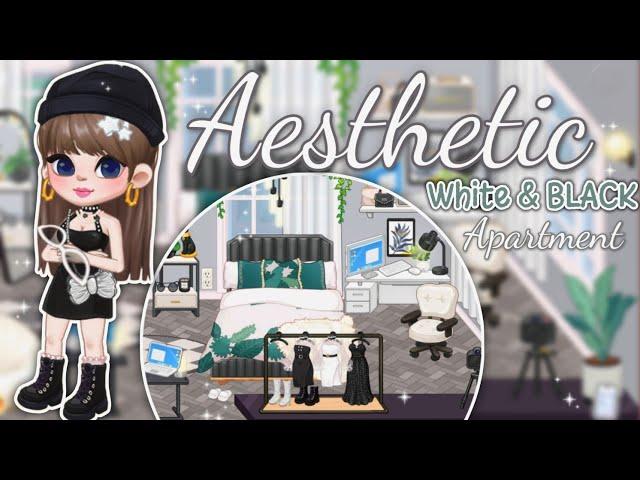 YOYA TIME AESTHETIC BLACK&WHITE HOUSE BUILD in YOYA TIME GAME| Miga town |tocaboca