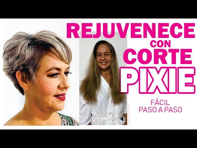 REJUVENECE con corte Pixie Extremo, paso a paso. REJUVENATE with Pixie Extreme cut,