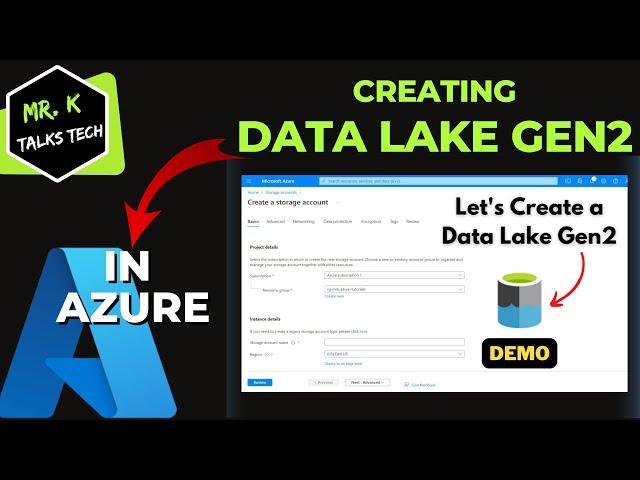 7. Creating an Azure Data Lake Gen2- Storage Account | Beginners Tutorials