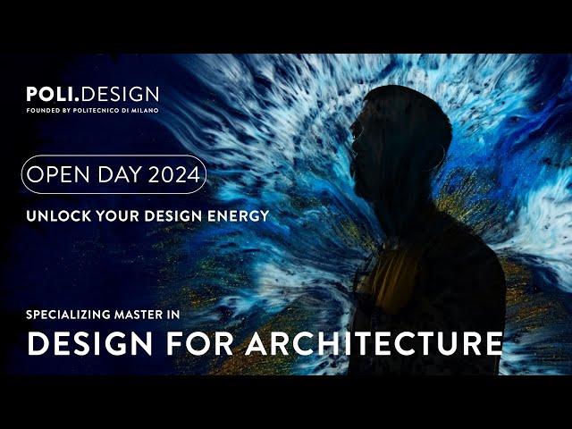 Specializing Master in Design for Architecture