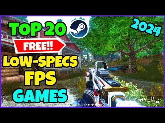 TOP 20 FREE FPS GAMES for Low End PC/Laptop - 2024 (4GB RAM, Intel HD Graphics)