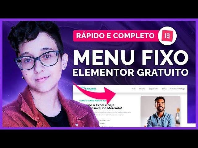 Como Criar um Menu Fixo com Elementor (Gratuito e Atualizado)