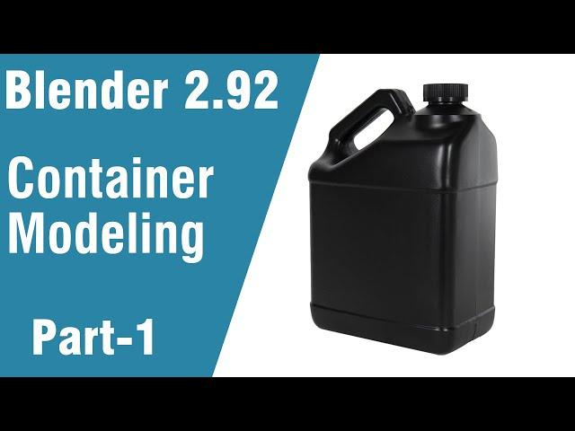 Container Modeling in Blender 2 92; Blender 2 92 modeling tutorial; Blender Tutorial