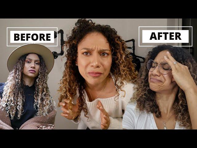 THE EASIEST CURLY HAIR ROUTINE ON A HAIRCUT I HATE | Tiana Peri