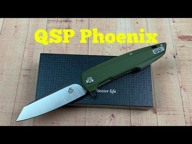 QSP Outdoors Phoenix linerlock Knife   G10 with D2 Blade. Another budget contender !