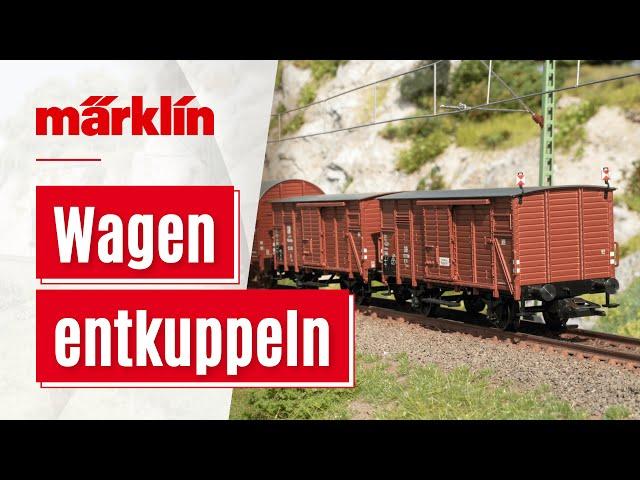 Märklin Wagen entkuppeln / Modelleisenbahn Tutorial