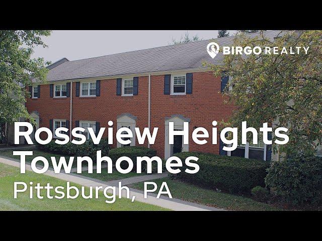 Rossview Heights Townhomes | Three-Bedroom Apartment | Pittsburgh, PA