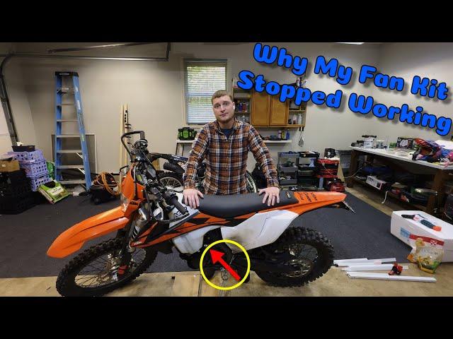 KTM 350 Seat & Tank Removal with Fan Troubleshooting #ktm