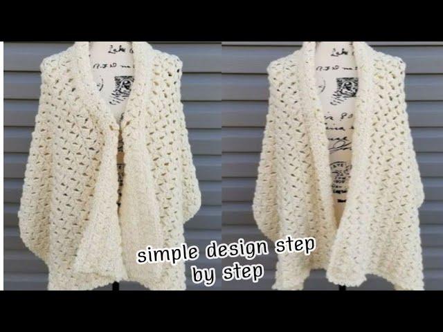 How to crochet a wonderful women's shawl with simple details and a wonderful result worth trying