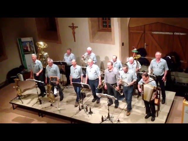 Unterfranken du mein liebes Heimatland Waldfensterer Bergmusikanten in Maria Bildhausen