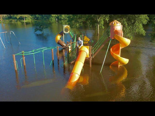 This Flooded Playground is LOADED with Fish!