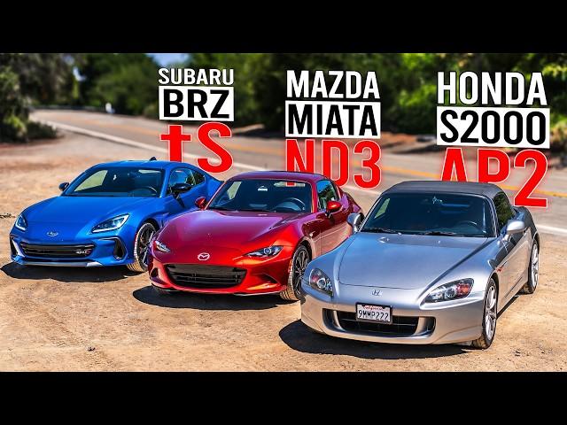 Miata ND3 vs Honda S2000 vs Subaru BRZ tS | Who Will Lose?