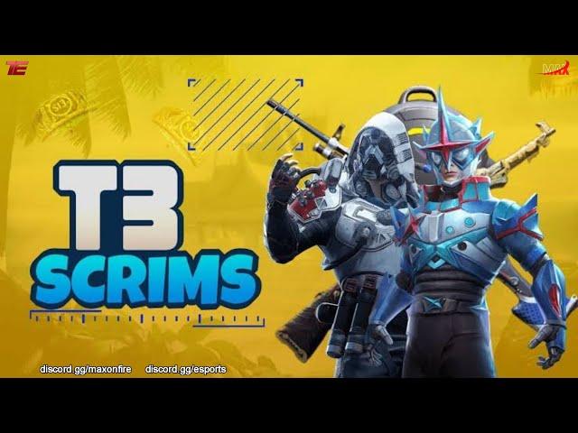 MAX X TERROR | T3 GRIND Scrims Live Daily | THE PHANTOM GAMING |#bgmi #gaming #scrims #t3livestream