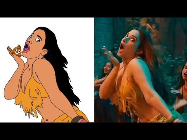 Achacho Full Video Song Drawing Meme  | Tamannaah | Raashi Khanna | Aranmanai 4