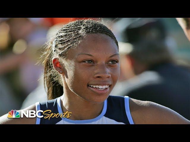 18-year-old Allyson Felix stuns at her first Olympic trials | NBC Sports