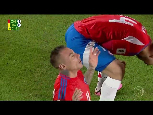 Gol Eduardo Vargas - Chile 1 x 0 Brasil