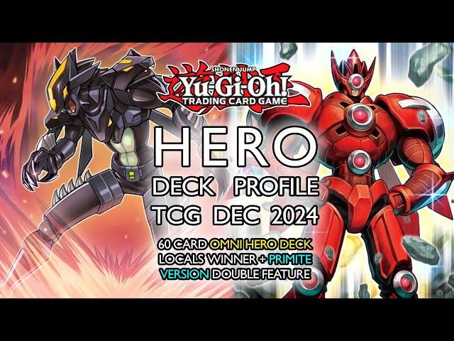 YU-GI-OH! HERO DECK PROFILE (TCG DEC 2024) | 60-Card Locals Winner + Primite Version Double Feature