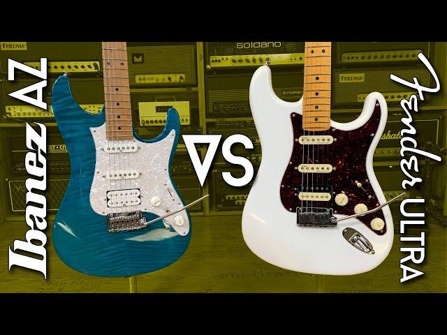 Battle of the HSS Super Strats! Ibanez AZ vs Fender Ultra