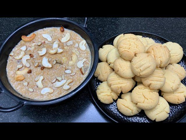 Kaju Custard Cookies & Meethe Seviyan #dessert #cookies