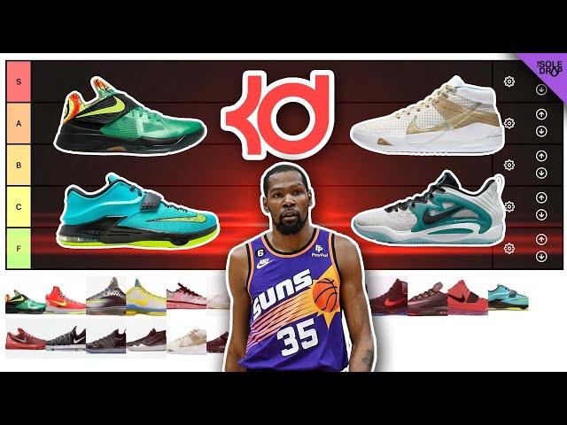 What's the BEST KD Tier List! Rating EVERY SHOE in the KD Shoe Line!