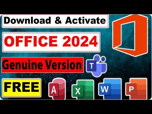 How to Download and Install Office 2024 From Microsoft for Free | Genuine Version |