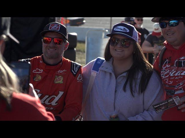 DALE EARNHARDT JR BROUGHT THE FANS TO FLORENCE DRIVING THE BUDWEISER 8 CAR