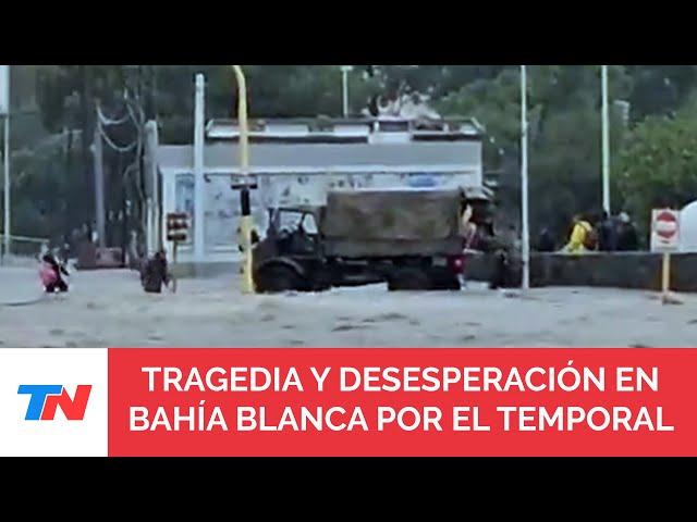 TEMPORAL EN BAHÍA BLANCA: el Gobierno activó la alerta roja y desplegó las fuerzas federales