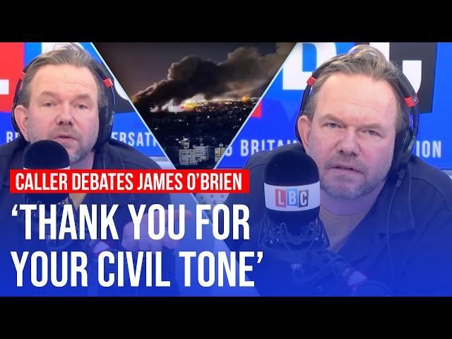 James O'Brien's lengthy Israel debate ends with LBC caller 'disagreeing intelligently' | LBC