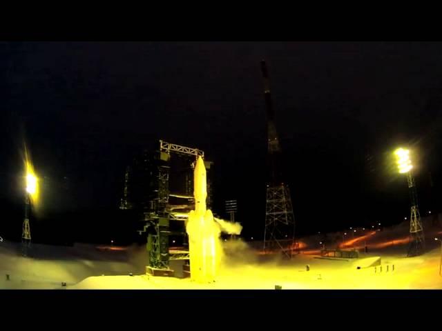 Launch of Russian Angara-A5 rocket from Plesetsk