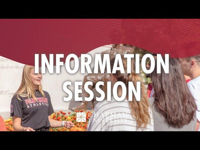 Prospective Student Information Session