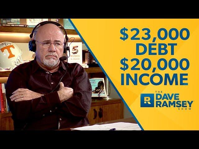 $23,000 In Debt With A $20,000 Income