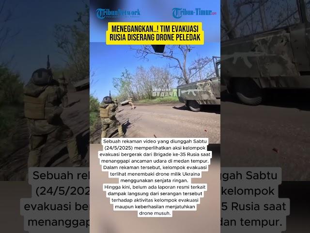 Menegangkan..! Tim Evakuasi Rusia Diserang Drone Peledak