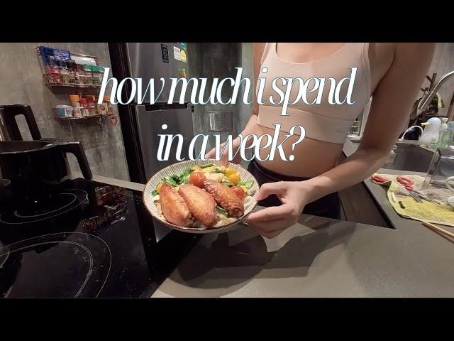 How much i spend in a week as a Millenial Corporate worker [Singapore Vlog]