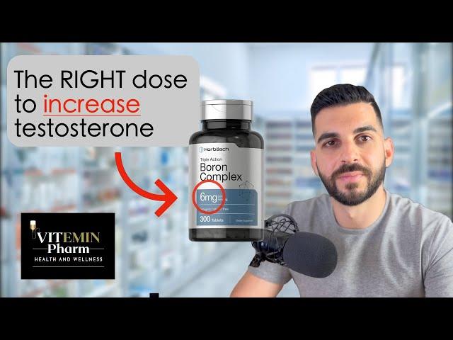 The OPTIMAL Dose Of Boron For Testosterone | Boron Supplementation