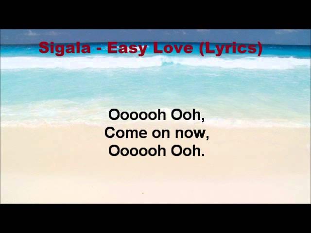 Sigala - Easy Love (Lyrics)