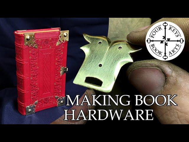 Making Book Hardware - Handmade Brass Furniture for a Medieval Binding