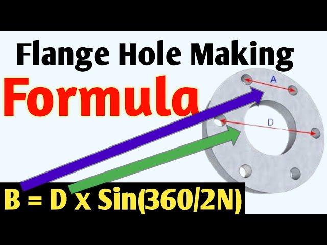 Flange Hole Making Formula || Flange Hole Making Calculation || Technical shadab sir