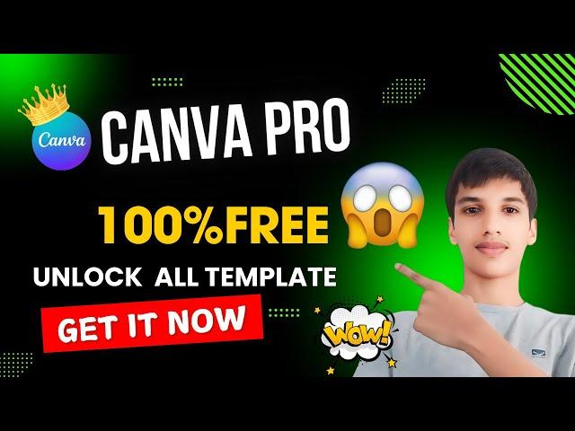 How To Unlock Canva Pro For Free | Step-by-Step Guide!#canva  #trending  #graphicdesign