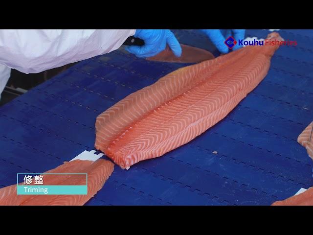 口湖漁類-鮭魚製造作業流程
